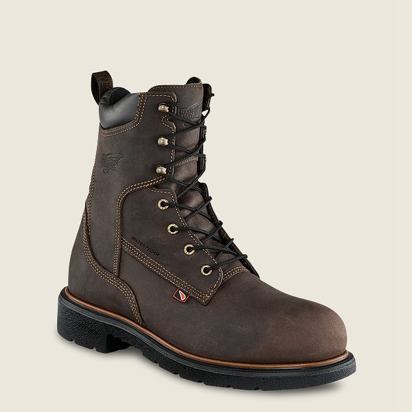 Red Wing Work Boots Dynaforce® - 8-Inch Insulated Waterproof Soft Toe - Mørke Brune - Herre 6783-GPH